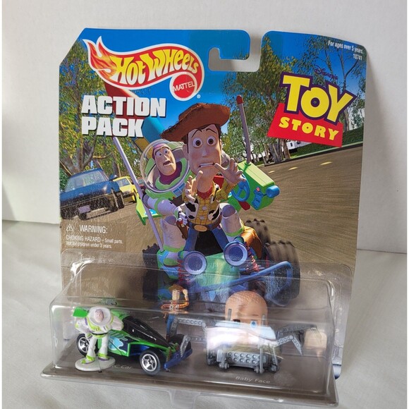 Hot Wheels Toy Story Action Pack RC Car & Baby Face - 1998 Vintage Collectible - Picture 3 of 5